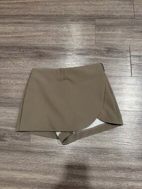 Taupe Wrap Skort